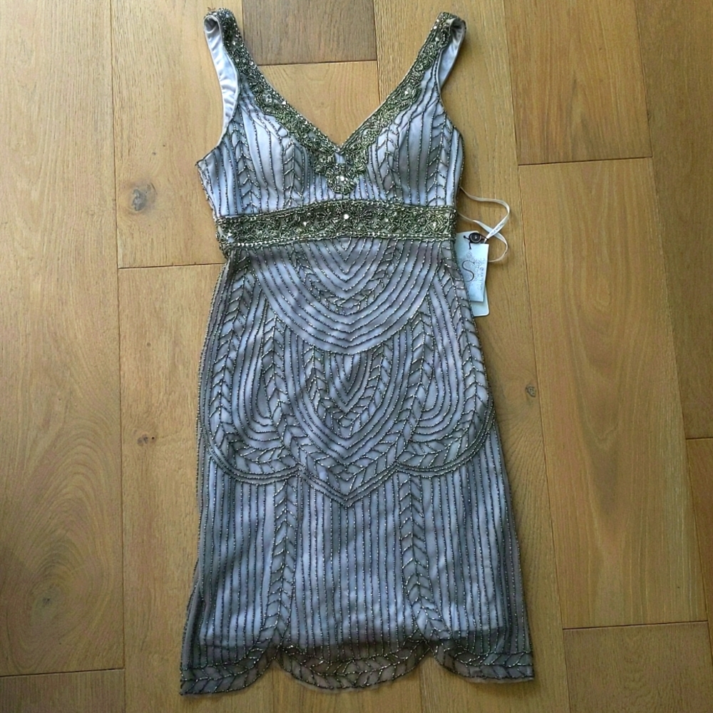 Beaded Sue Wong Mini Dess Size 2 NWT